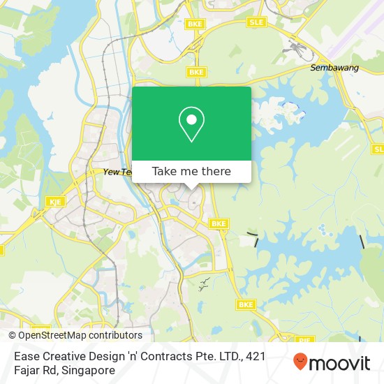 Ease Creative Design 'n' Contracts Pte. LTD., 421 Fajar Rd map