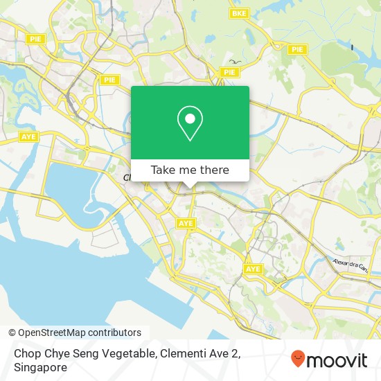 Chop Chye Seng Vegetable, Clementi Ave 2 map