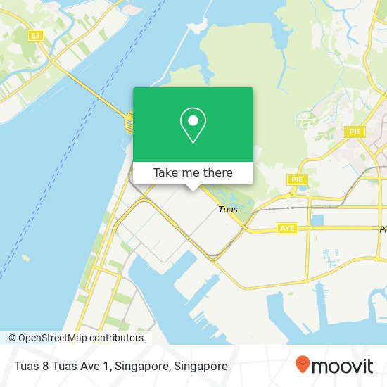 Tuas 8 Tuas Ave 1, Singapore map