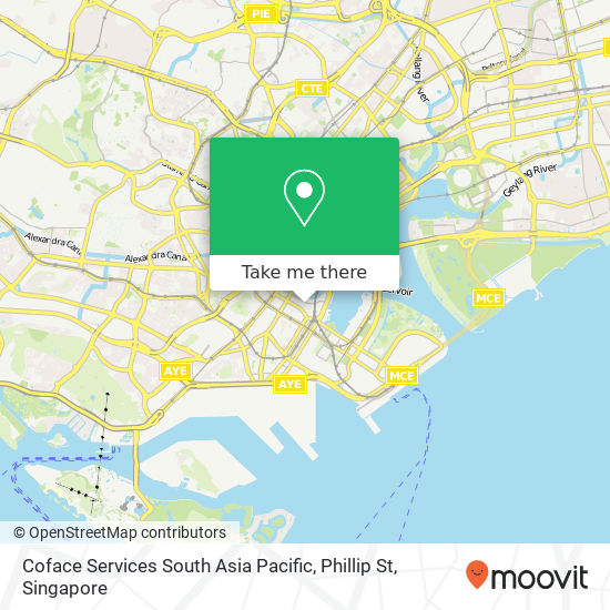 Coface Services South Asia Pacific, Phillip St map