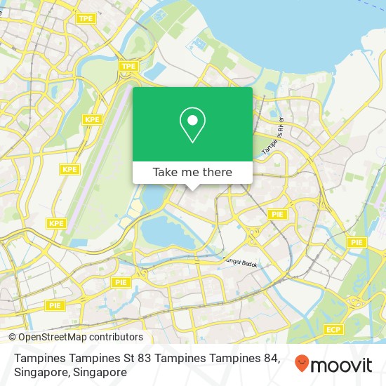 Tampines Tampines St 83 Tampines Tampines 84, Singapore map