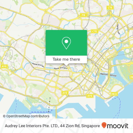 Audrey Lee Interiors Pte. LTD., 44 Zion Rd map