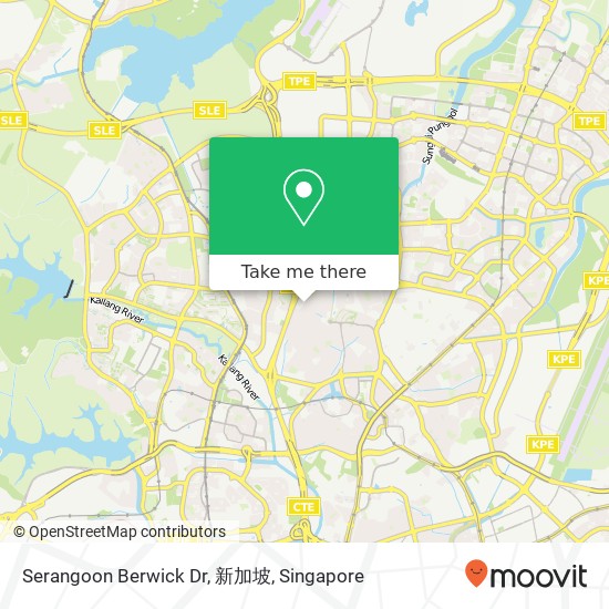 Serangoon Berwick Dr, 新加坡地图