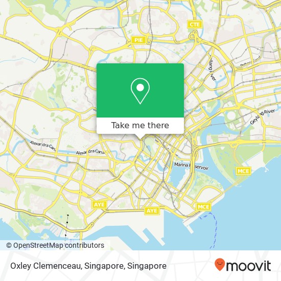 Oxley Clemenceau, Singapore地图