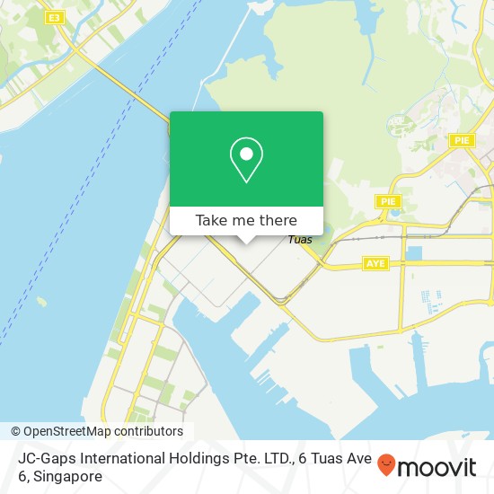 JC-Gaps International Holdings Pte. LTD., 6 Tuas Ave 6 map