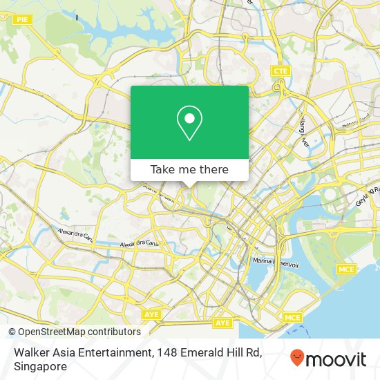 Walker Asia Entertainment, 148 Emerald Hill Rd地图