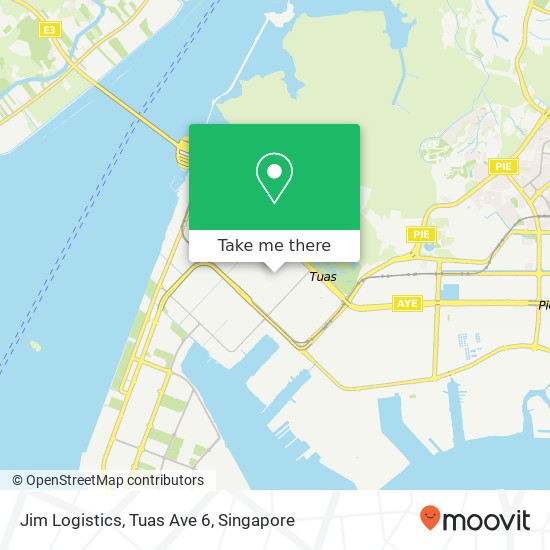 Jim Logistics, Tuas Ave 6 map