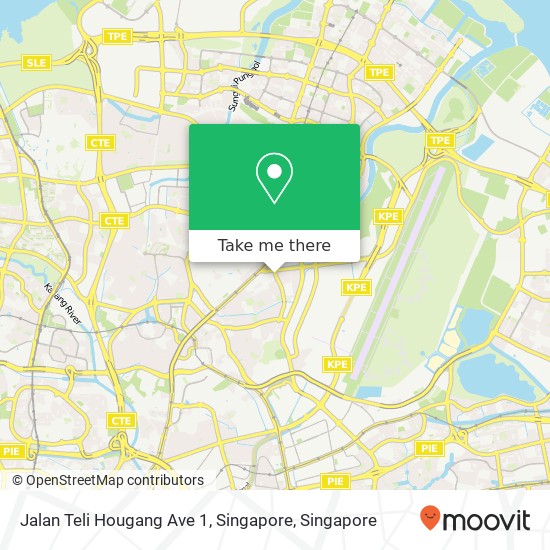 Jalan Teli Hougang Ave 1, Singapore map