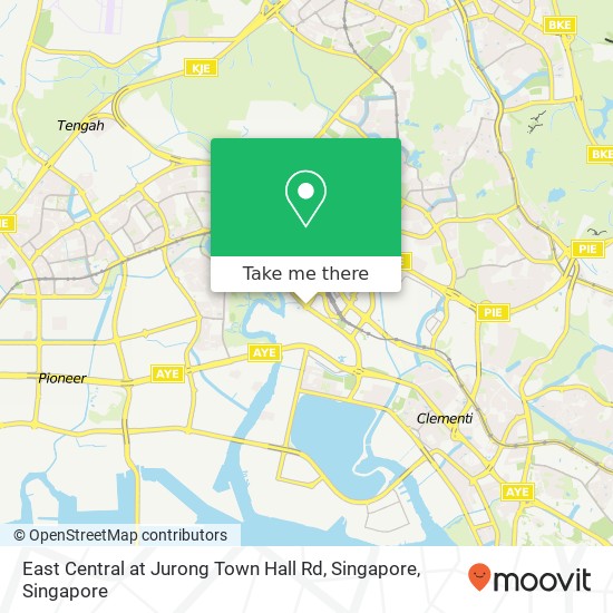 East Central at Jurong Town Hall Rd, Singapore地图