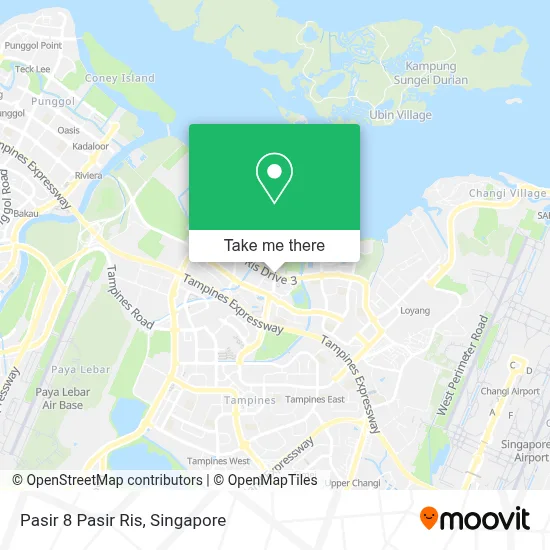 How to Get to Pasir 8 Pasir Ris in Northeast by Bus or Metro?