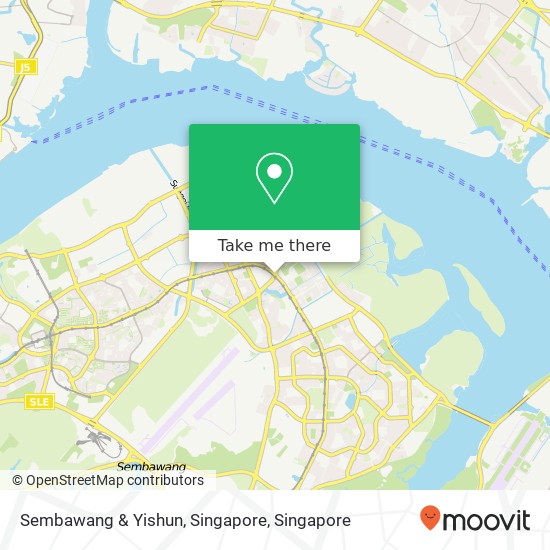 Sembawang & Yishun, Singapore map