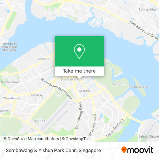 Sembawang & Yishun Park Conn map