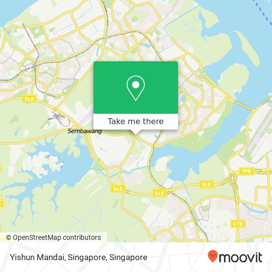 Yishun Mandai, Singapore map