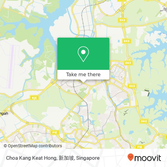 Choa Kang Keat Hong, 新加坡地图