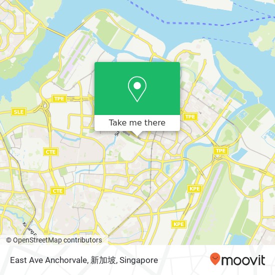 East Ave Anchorvale, 新加坡 map