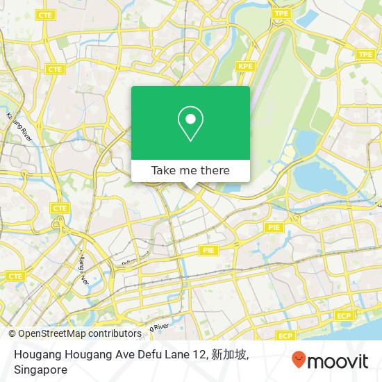 Hougang Hougang Ave Defu Lane 12, 新加坡地图