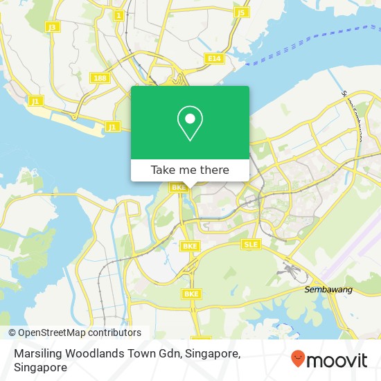 Marsiling Woodlands Town Gdn, Singapore地图