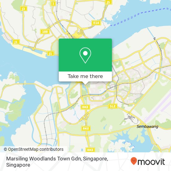 Marsiling Woodlands Town Gdn, Singapore地图