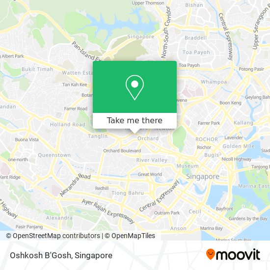 Oshkosh B'Gosh map