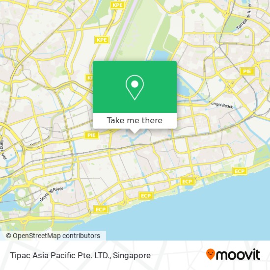 Tipac Asia Pacific Pte. LTD. map