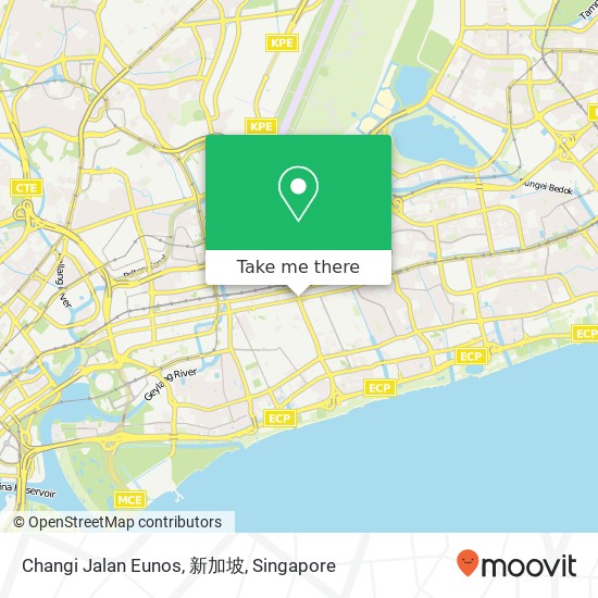 Changi Jalan Eunos, 新加坡 map