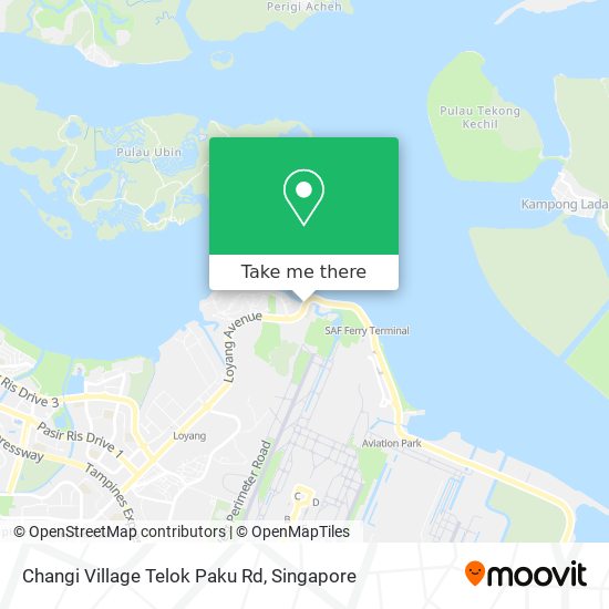 Changi Village Telok Paku Rd map