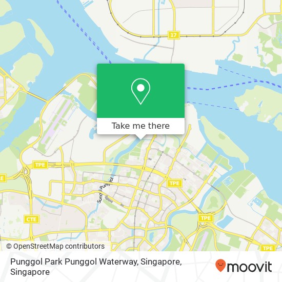 Punggol Park Punggol Waterway, Singapore map