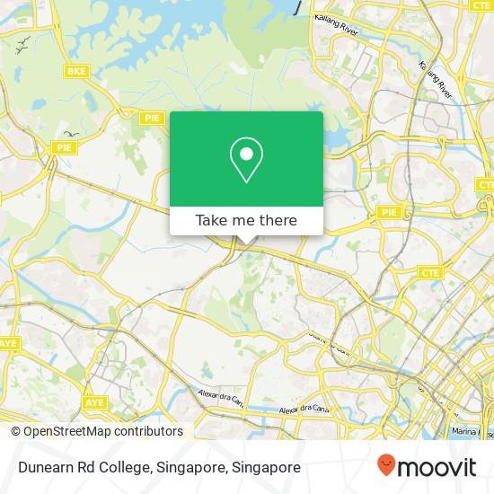 Dunearn Rd College, Singapore map