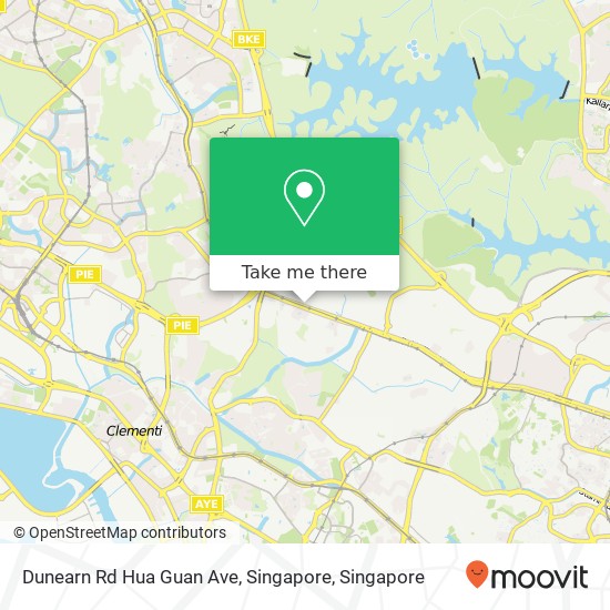 Dunearn Rd Hua Guan Ave, Singapore map