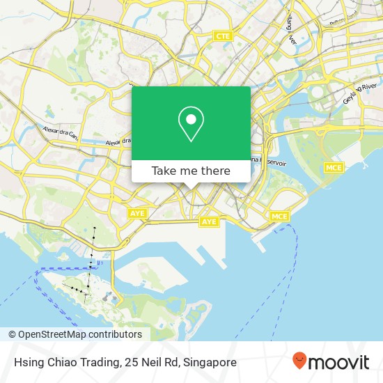 Hsing Chiao Trading, 25 Neil Rd map