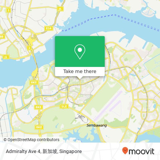 Admiralty Ave 4, 新加坡 map