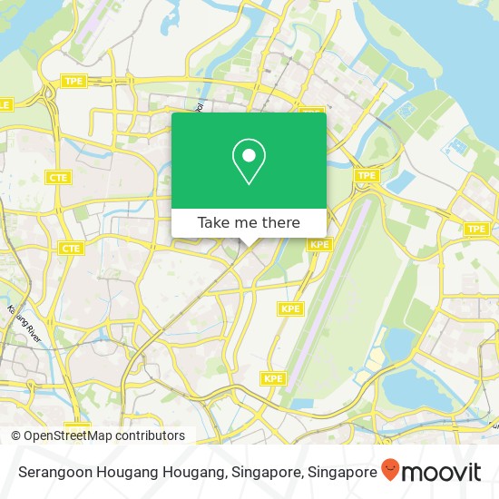 Serangoon Hougang Hougang, Singapore map