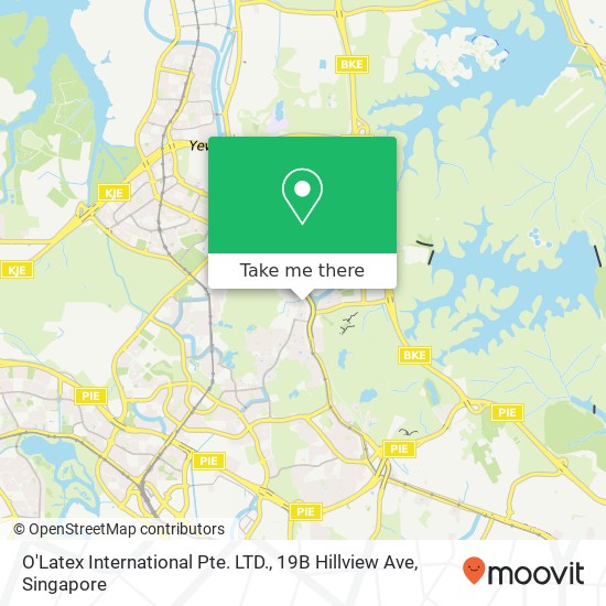 O'Latex International Pte. LTD., 19B Hillview Ave地图
