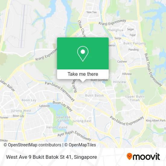 West Ave 9 Bukit Batok St 41 map