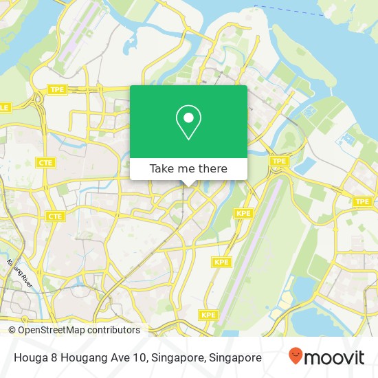 Houga 8 Hougang Ave 10, Singapore map