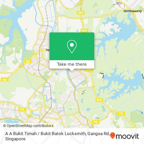 A A Bukit Timah / Bukit Batok Locksmith, Gangsa Rd地图