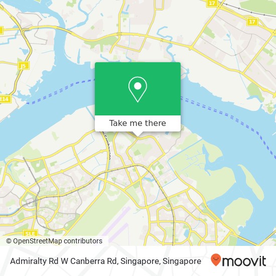 Admiralty Rd W Canberra Rd, Singapore地图