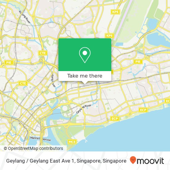 Geylang / Geylang East Ave 1, Singapore map