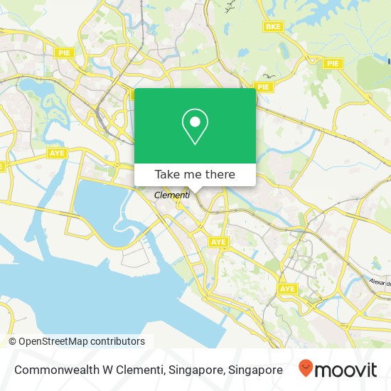 Commonwealth W Clementi, Singapore map