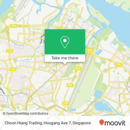 Choon Hiang Trading, Hougang Ave 7 map