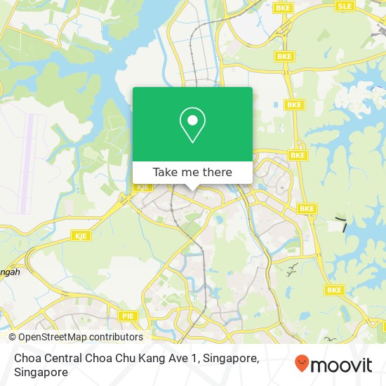 Choa Central Choa Chu Kang Ave 1, Singapore map