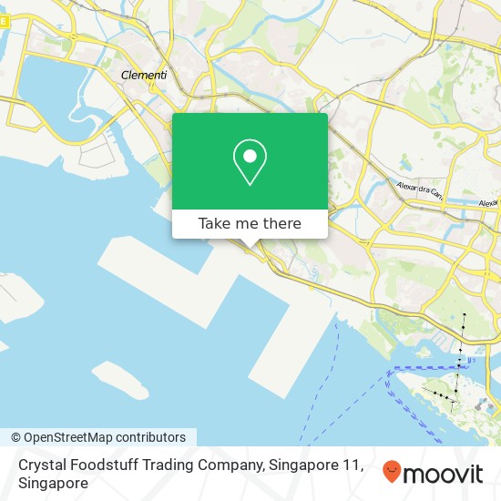 Crystal Foodstuff Trading Company, Singapore 11 map