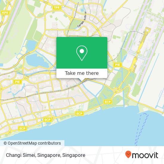 Changi Simei, Singapore map