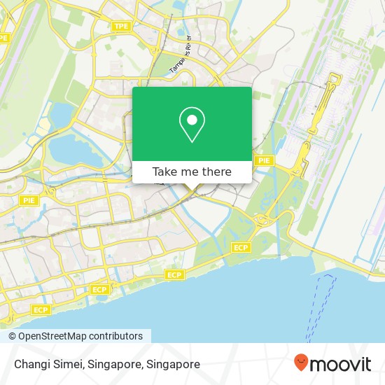 Changi Simei, Singapore map