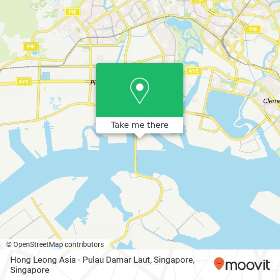 Hong Leong Asia - Pulau Damar Laut, Singapore map