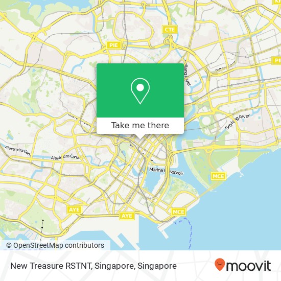 New Treasure RSTNT, Singapore map