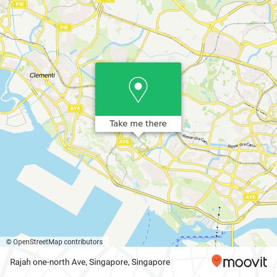 Rajah one-north Ave, Singapore map