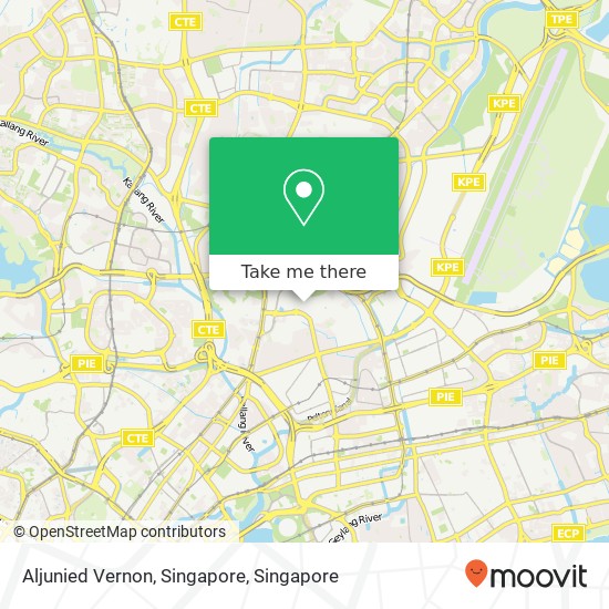 Aljunied Vernon, Singapore map