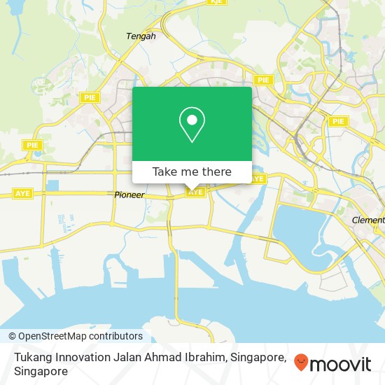 Tukang Innovation Jalan Ahmad Ibrahim, Singapore map