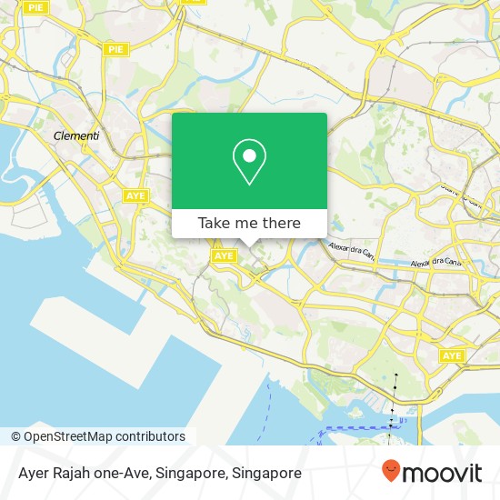 Ayer Rajah one-Ave, Singapore地图